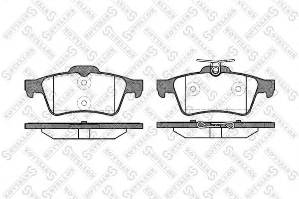 Купить STELLOX 853 020-SX Колодки дисковые задн.