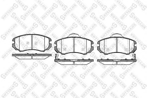 Купить STELLOX 964002BSX колодки дисковые п. с антискр. пл.\ Hyundai Sonata IV 2.0i/2.7 01/ 964002BSX