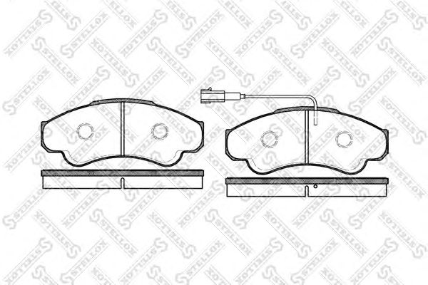 Купить STELLOX 970 001B-SX Колодки дисковые передн.