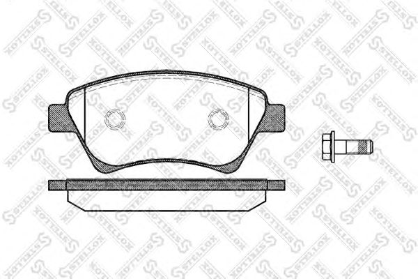 Купить STELLOX 987000BSX колодки дисковые п. с антискр. пл.\ Renault Megane II 1.6-2.0/1.5DC 987000BSX