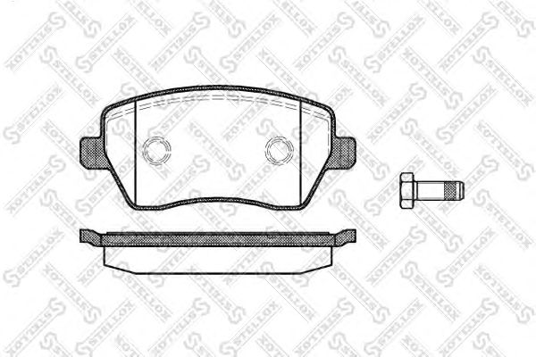 Купить STELLOX 998 000-SX Колодки дисковые передн.