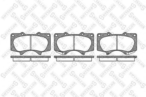 Купить STELLOX 999000SX Колодки тормозные дисковые™STELLOX 999000SX