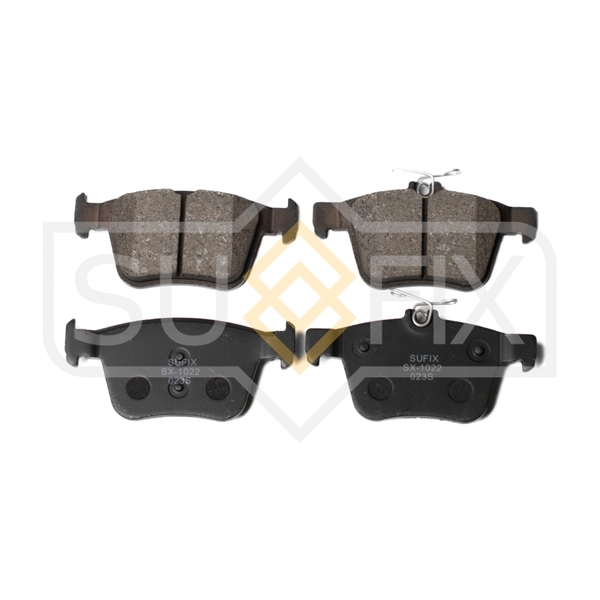 Купить SUFIX SX-1022 Колодки тормозные задние AUDI A3 1.2T-2.0D 12 / TT 2.0D-2.0 14, SKODA Superb(3V) 1.4T-2.0 15, VW Golf VII 1.2T-2.0D 12 / Passat 1.4T-2.0D 14 / Touran 1.2T-2.0D 15 SX-1022