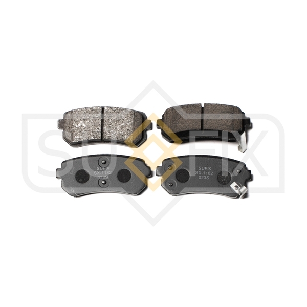 Купить SUFIX SX-1182 Колодки тормозные задние HYUNDAI Accent(MC) 05 / i30, KIA Ceed/Pro Ceed/Rio II 05 SX-1182