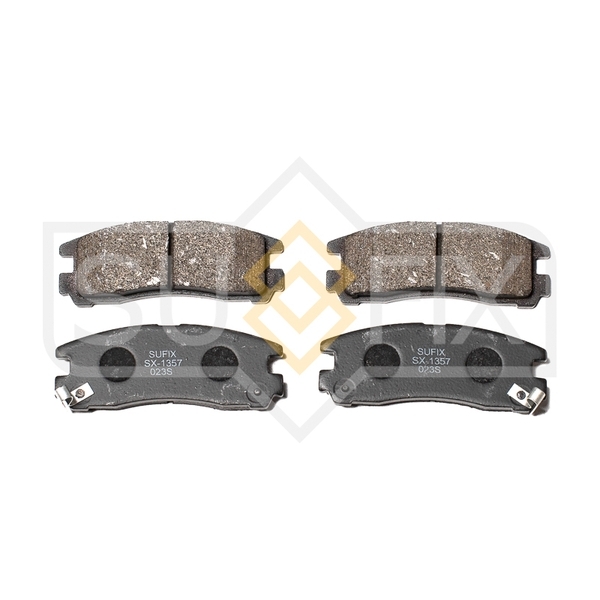 Купить SUFIX SX-1357 Колодки тормозные задние MITSUBISHI Pajero Pinin 99 / Galant 92-04/Eclipse 99/Space Wagon 98, HYUNDAI Santamo 98 SX-1357