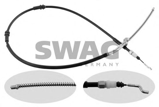 Купить SWAG 30936712 Трос ручного тормоза (L/R) /1594/1287mm./