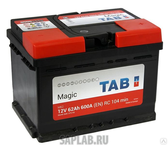 Купить TAB 56249 Аккумулятор TAB MAGIC 62R 600A 242x175x175
