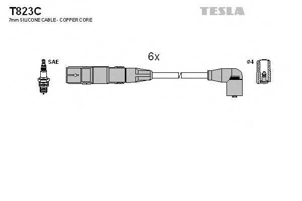 Купить TESLA T823C Провода выс/напр