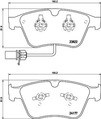 Купить TEXTAR 2382201 Колодки тормозные дисковые BENTLEY: CONTINENTAL FLYING SPUR 6.0 05-, CONTINENTAL 6.0/6.0 4WD 06-, CONTINENTAL 6.0 03- с противошумной пластиной Q+
