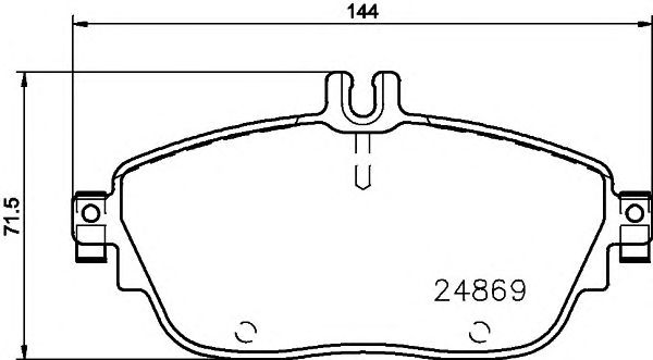 Купить TEXTAR 2486901 Колодки тормозные дисковые MERCEDES-BENZ: A-CLASS A 160 CDI/A 180/A 180 CDI/A 180 CDI/A 200/A 200 CDI/A 220 CDI/A 250/A 250 4-matic 12-, B-CLASS B 160 CDI/B 180/B 180 CDI/B 180