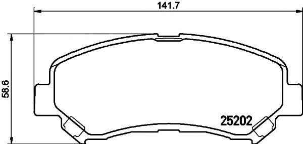 Купить TEXTAR 2520201 Колодки тормозные дисковые SUZUKI: KIZASHI 2.4/2.4 4WD/2.4 4x4 10-
