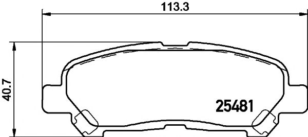 Купить TEXTAR 2548101 Колодки тормозные дисковые TOYOTA : HIGHLANDER 2.7/3.5 4WD 09-