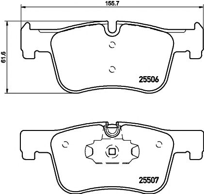 Купить TEXTAR 2550601 Колодки тормозные дисковые BMW: 1 118 i/120 d/120 d xDrive 10-, 1 118 d xDrive/118 i/120 d/120 d xDrive 11-, 3 316 d/316 i/318 d/318 d xDrive/320 d/320 i/320 i xDrive 11-, 3 GRA