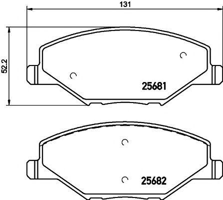 Купить TEXTAR 2568101 Колодки тормозные дисковые VW Polo 10- седан (08.2012-) с противошумной пластиной Q+