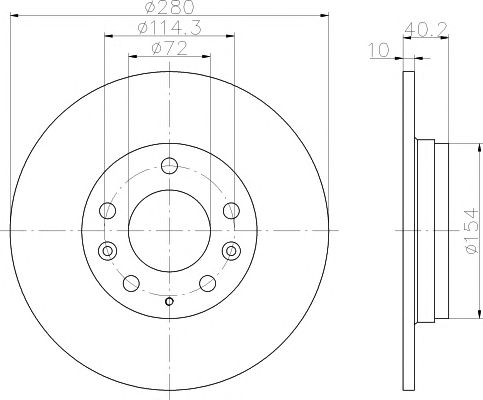 Купить TEXTAR 92125603 Диск тормозной MAZDA 6 1,8/2,0/2,3 02- задн. 1 шт (min 2 шт)PRO с покрытием PRO