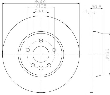 Купить TEXTAR 92159303 Диск тормозной FORD MONDEO 07>/GALAXY 06>S-MAX задний . 1 шт (min 2 шт) с покрытием PRO