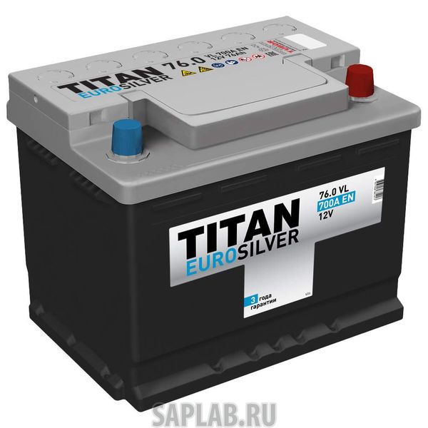 Купить TITAN 4607008881417 Аккумулятор TITAN EUROSILVER 76R 700A 278x175x190