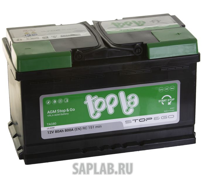 Купить TOPLA 1614 Аккумулятор TOPLA AGM 80R