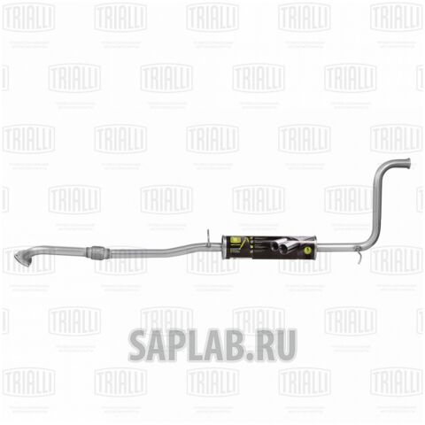 Купить TRIALLI EAM0122 Глушитель для а/м Лада Granta (10-)/Kalina II (13-) доп. (резонатор) с гофрой (ал. сталь)