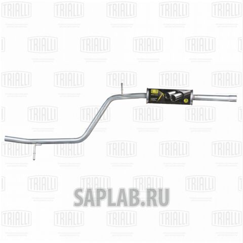 Купить TRIALLI EAM0124 Глушитель для а/м Лада Largus (12-) доп. (резонатор) короткий корпус (алюм. сталь)