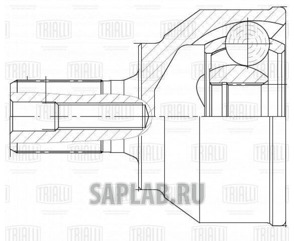 Купить TRIALLI GO1064 ШРУС наруж.! 24 шлц. Linea Perfecto\ Ford Focus II 05>