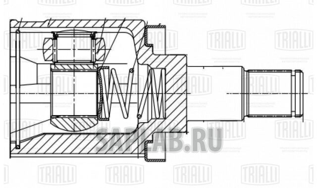 Купить TRIALLI GO283 ШРУС для а/м ЗАЗ 1102 (внутр.) () Linea Perfecto