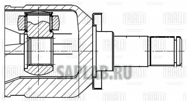 Купить TRIALLI GO287 ШРУС для а/м Лада 2108 (трипод.) (внутр.) () Linea Perfecto | перед |