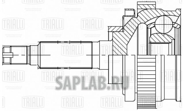 Купить TRIALLI GO445 ШРУС для а/м Лада 2123 ABS (наруж.) () Linea Perfecto | перед прав |