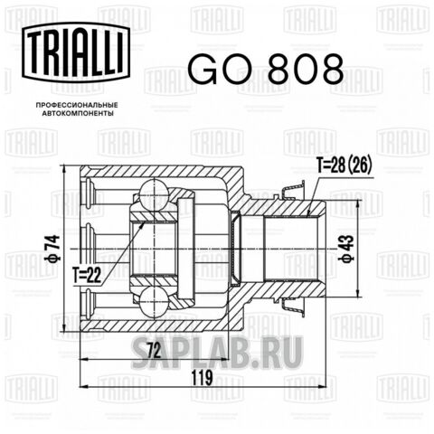Купить запчасть TRIALLI - GO808 