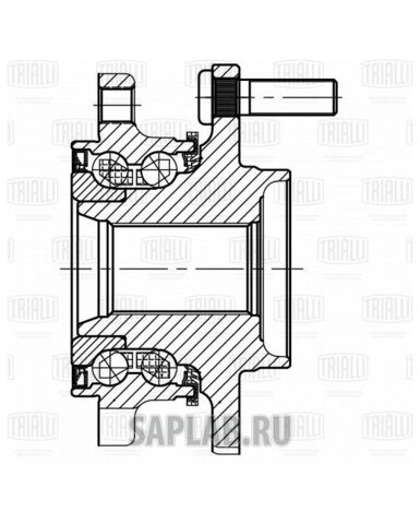 Купить TRIALLI MR1441 Ступица колеса Nissan Qashqai (13-)/X-Trail (14-) (перед. в сборе с подшип.) (MR 1441)