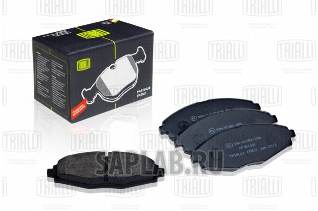 Купить TRIALLI PF051301 Колодки тормозные передние Daewoo Matiz 98-/Chevrolet Lanos 97- PF051301