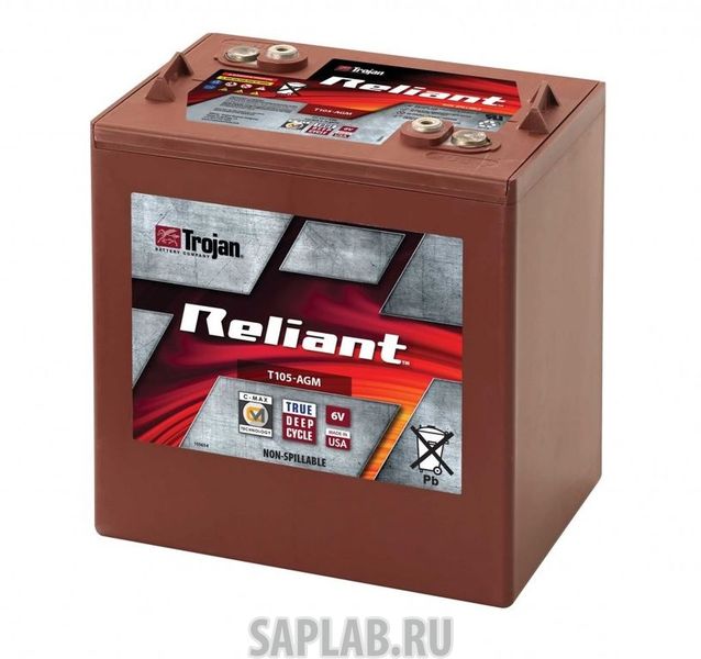 Купить TROJAN T105AGM Аккумулятор TROJAN T105-AGM 6V 217A (262х179х273)