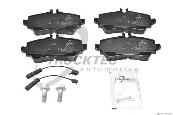 Купить TRUCKTEC 0235151 1684201420cpl1 Комплект тормозных колодок для дискового тормоза 4шт с датчиками износа 2 шт