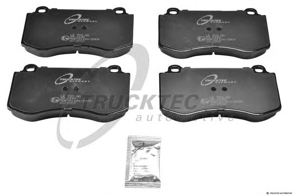 Купить TRUCKTEC 0235197 0044208020 Комплект тормозных колодок для дискового тормоза 4шт