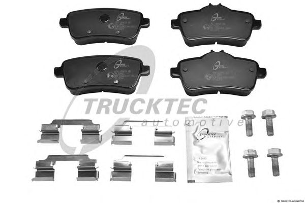 Купить TRUCKTEC 0235437 0074207720 Комплект тормозных колодок для дискового тормоза 4шт
