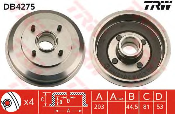 Купить запчасть TRW - DB4275 