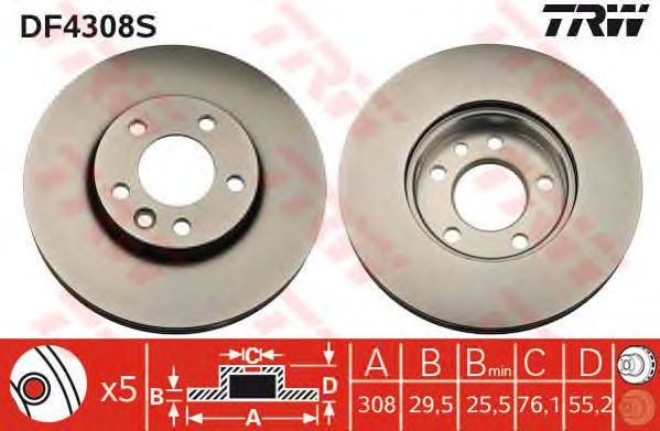 Купить запчасть TRW - DF4308S 