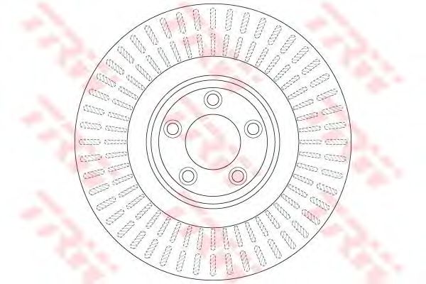 Купить TRW DF6146S DF6146S диск тормозной передний !\ Jaguar XF/XJ/XK/S-Type 4.2/5.0/3.0D 09>