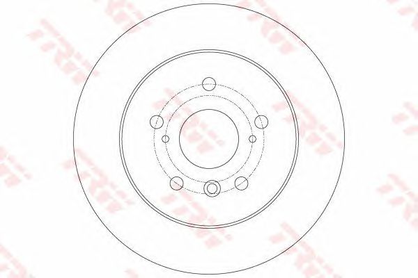 Купить TRW DF6176 Диск тормозной задний TOYOTA CAMRY (V40, V50) DF6176