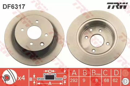 Купить запчасть TRW - DF6317 