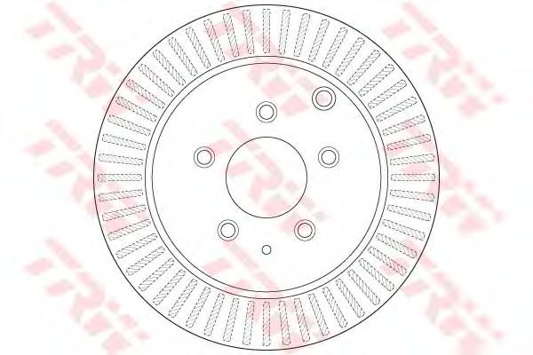 Купить TRW DF6385 Диск тормозной задний MAZDA CX-7 2.3MZR DISI DF6385