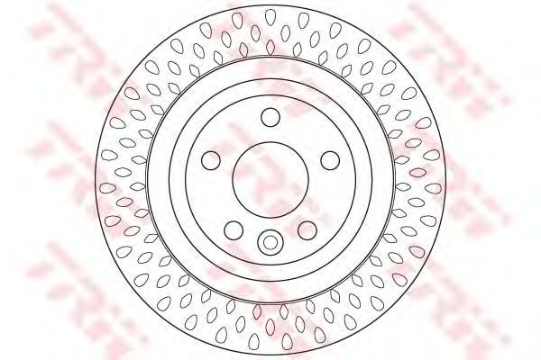 Купить TRW DF6387 Диск тормозной задний VOLVO S60 II, S80 II DF6387
