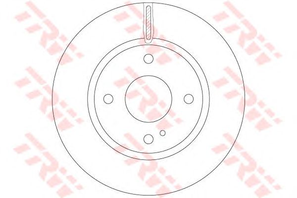 Купить TRW DF6399 Диск тормозной FORD: FIESTA VI 1.0/1.0 EcoBoost/1.25/1.4/1.4 LPG/1.4 TDCi/1.5 TDCi/1.6 TDCi/1.6 Ti 08-, FIESTA Van 1.25/1.4 TDCi/1.5 TDCi/1.6 TDCi 09-