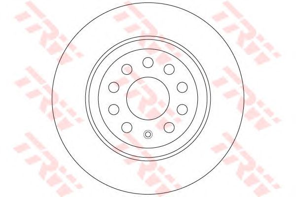 Купить TRW DF6504 Диск тормозной задний VW GOLF VII 300мм DF6504