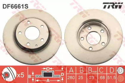 Купить запчасть TRW - DF6661S 