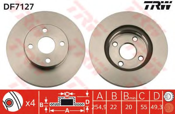 Купить запчасть TRW - DF7127 