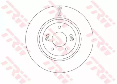 Купить TRW DF7592 Диск тормозной передний KIA OPTIMA, HYUNDAI i40, ix35 DF7592