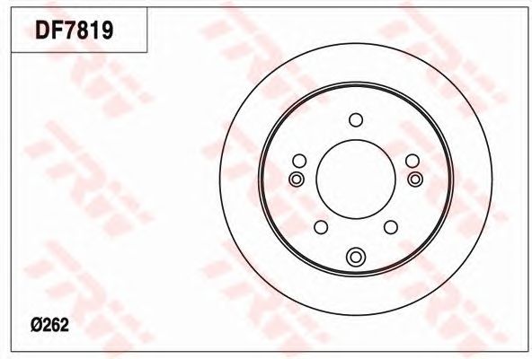 Купить TRW DF7819 Диск тормозной задний KIA CERATO II, SOUL DF7819