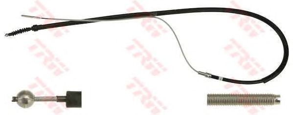 Купить TRW GCH2333 Трос ручника VW PASSAT (3A) 10/94- (диск тормоз) GCH2333