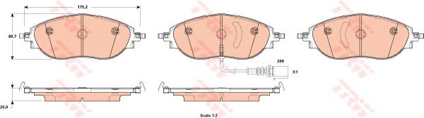 Купить TRW GDB1918 Колодки тормозные дисковые AUDI: A3 S3 quattro 12- \ SEAT: ALHAMBRA 1.4 TSI/2.0 TDI/2.0 TDI 4WD/2.0 TSI 10- \ SKODA: OCTAVIA 2.0 TDI/2.0 TSI RS 12-, OCTAVIA Combi 2.0 TDI/2.0 TS